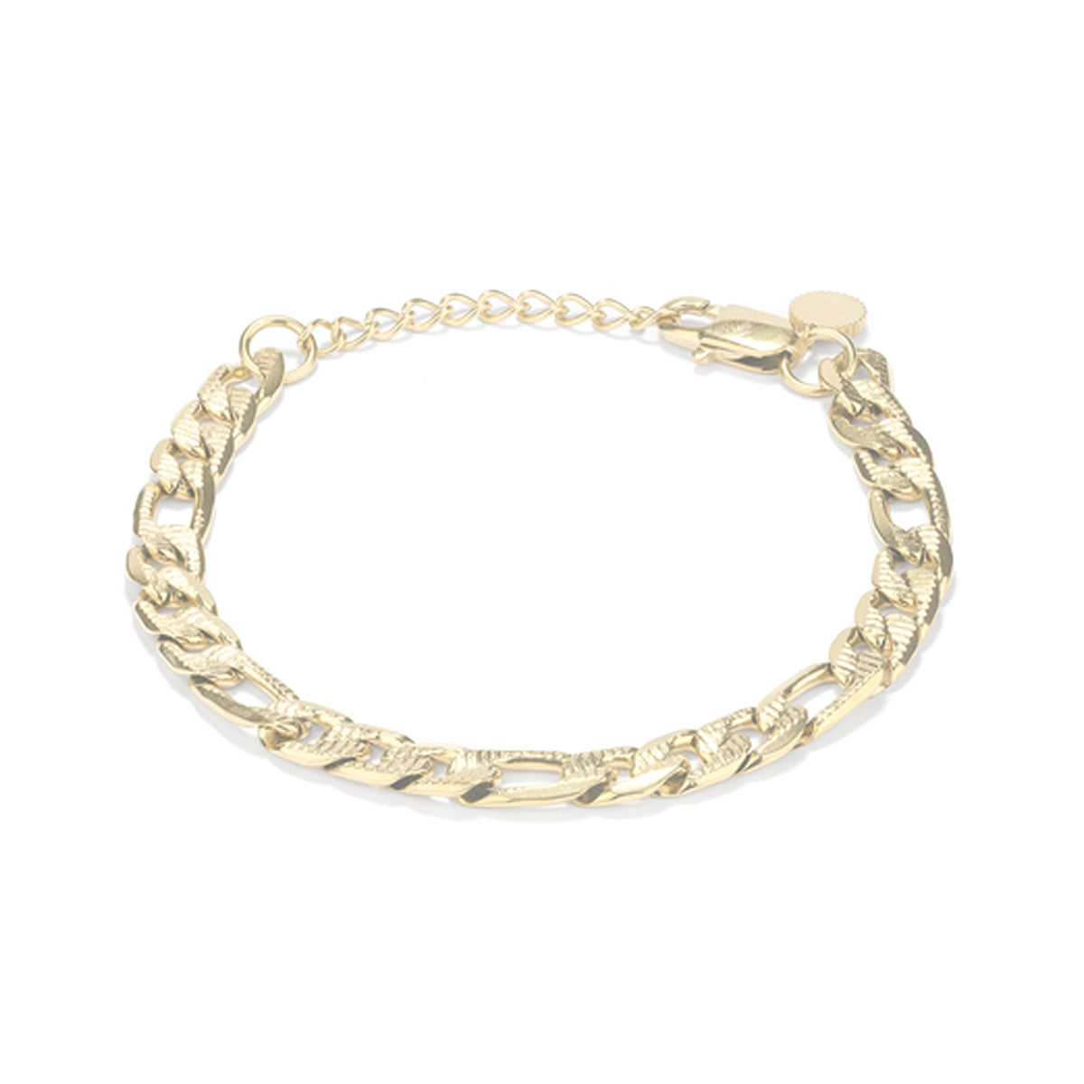 RADIANT JEWELS JEWELRY Mod. RH000224 elegant gold bracelet with adjustable clasp on a white background