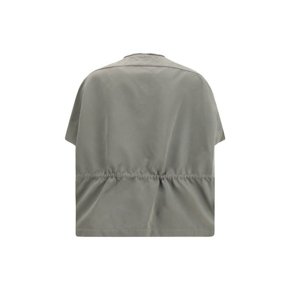 Rick Owens Bicolor Polyester Sleveless Jacket 1728,72470364320,Bicolor,Clothing,Jackets & Coats - Clothing,New with tags,One Size,Rick Owens,Sleveless Jacket - Jackets & Coats - Clothing,Women
