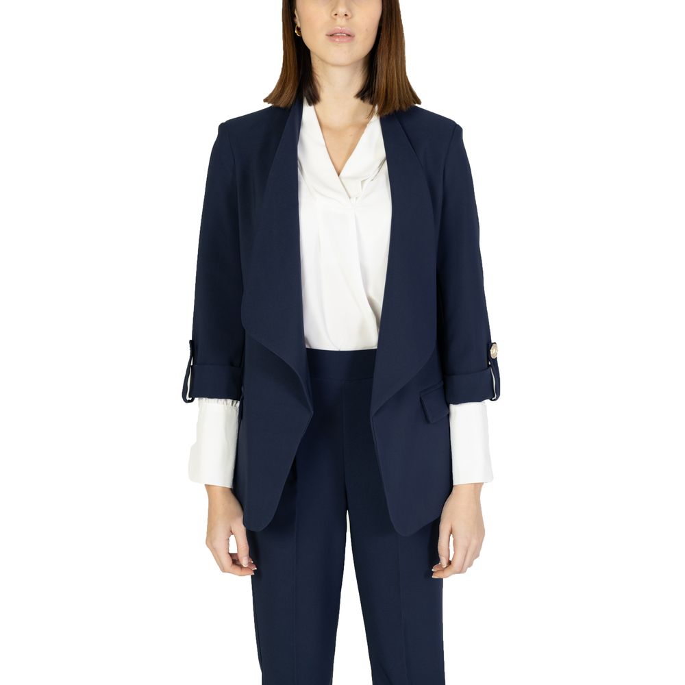 Rinascimento Blue Polyester Blazer