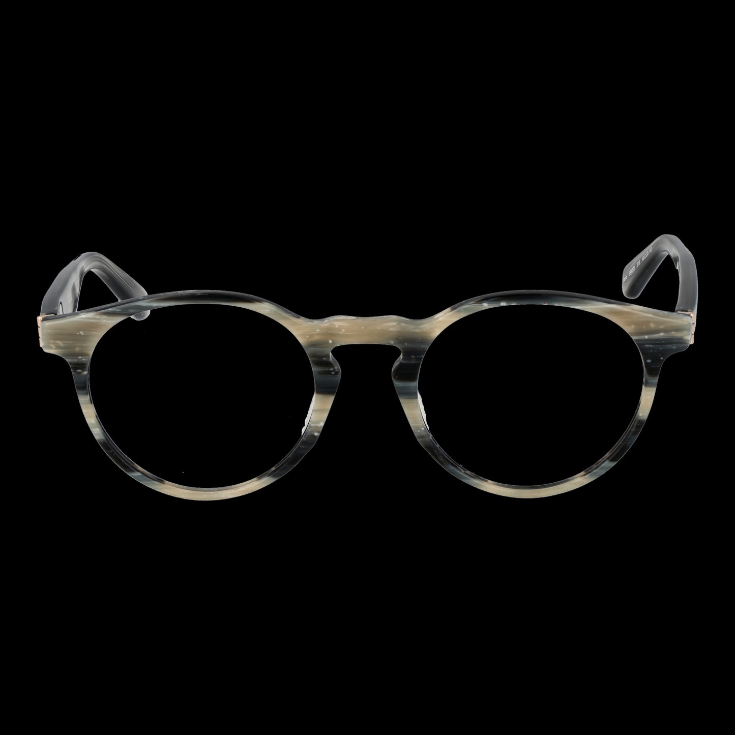 SCOTCH & SODA MOD. SS4009 49815 men's eyewear front view, stylish round frame glasses for gents on black background.