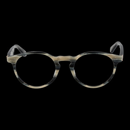 SCOTCH & SODA MOD. SS4009 49815 men's eyewear front view, stylish round frame glasses for gents on black background.