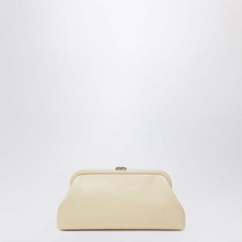 Jimmy Choo Skylar clutch in butter-colored leather