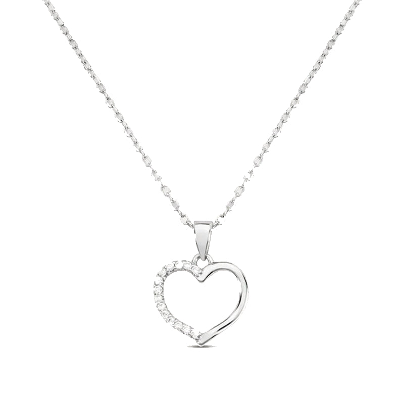 STROILI Mod. 1628548 heart-shaped necklace with elegant chain and sparkling gem accents.