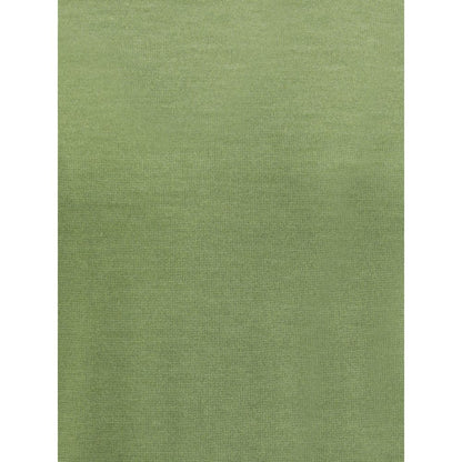 Saint Laurent Green Wool Turtleneck fabric detail showing texture and color.