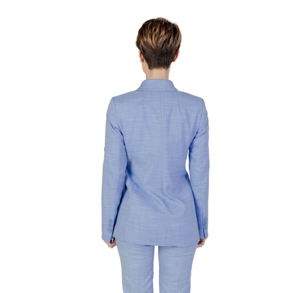 Sandro Ferrone Blue Viscose Blazer