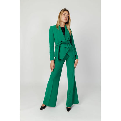 Sandro Ferrone Green Polyester Blazer