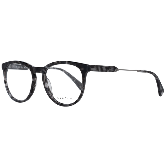 Sandro Gray Plastic Glasses (Frames) for men, full-rim, grey plastic frame, 51mm lens width, 18mm bridge, 130mm frame width, 145mm temples.