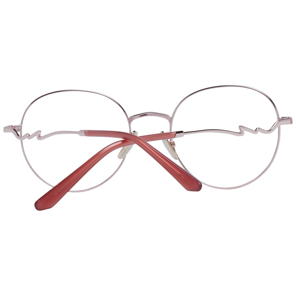 Sandro Red Women Glasses Frame full-rim metal round style with case