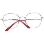 Sandro Red Women Glasses Frame full-rim metal round style with case