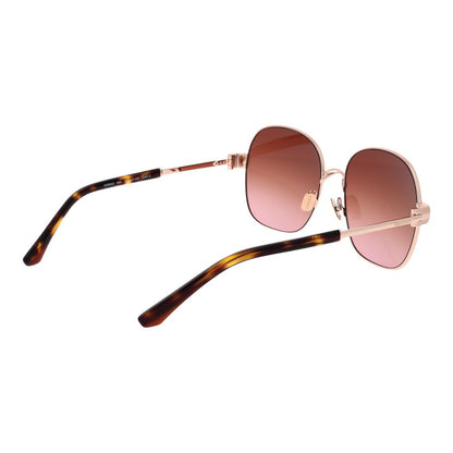 Sandro Rose Gold Acetate Sunglasses with pink gradient lenses and full-rim design, perfect for women. 100% UVA & UVB protection.