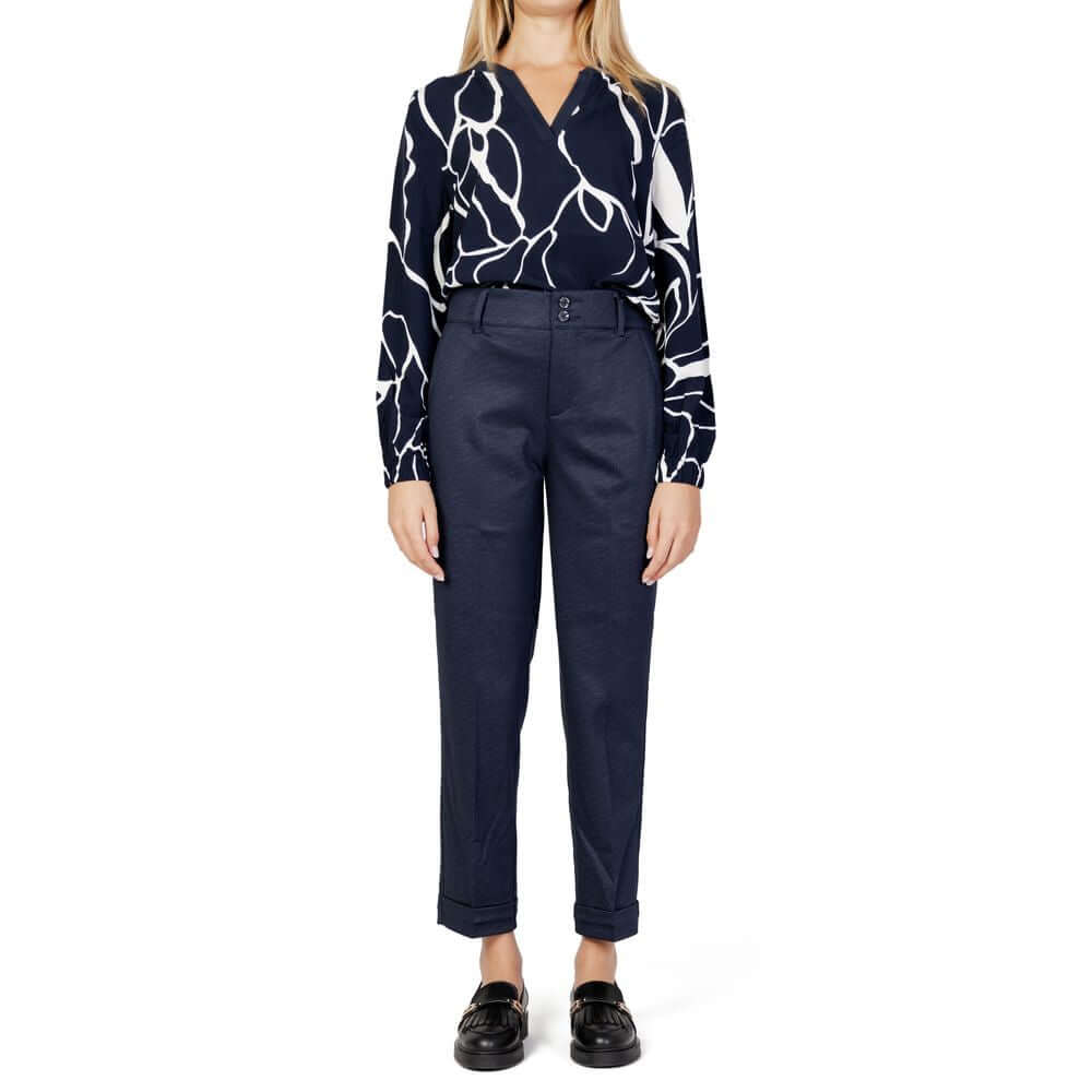 Street One Blue Viscose Pant