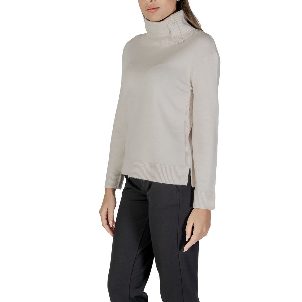 Street One Cream Viscose Turtleneck