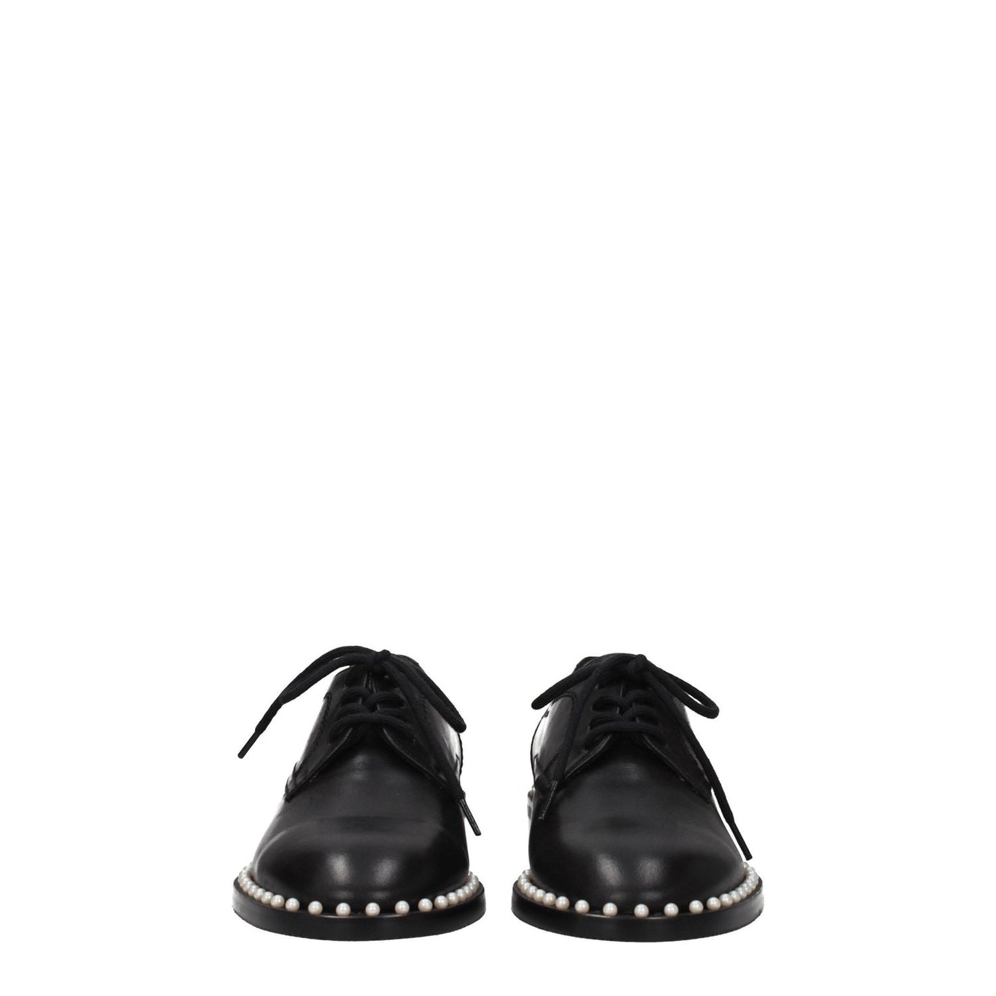 Stuart Weitzman Black Leather Oxfords And Derbies