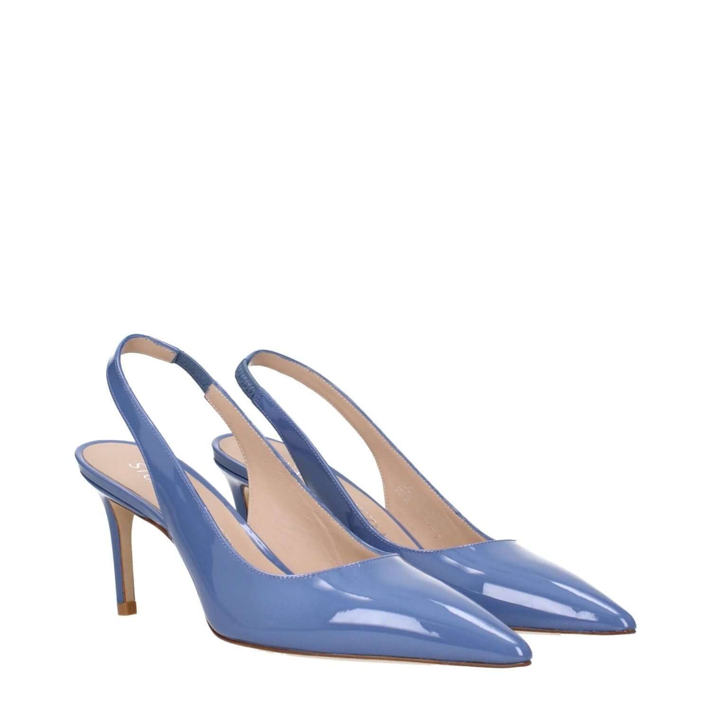 Stuart Weitzman Light Blue Leather High Heel Pumps
