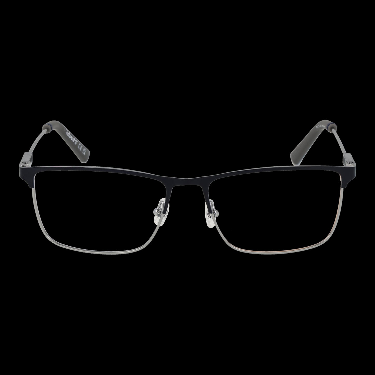 Front view of TIMBERLAND MOD. TB1736 56091 gent's eyewear with black rectangular frame.