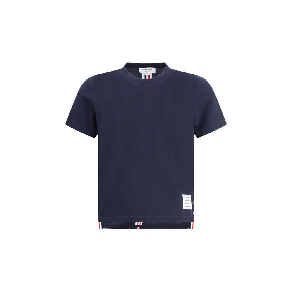 Thom Browne Blue Cotton T-Shirt