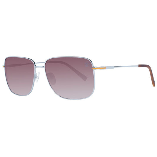 Timberland Gray Men Sunglass, full-rim sport style with polarized mirrored lenses, grey plastic frame, 100% UVA/UVB protection, size 65-13-130.