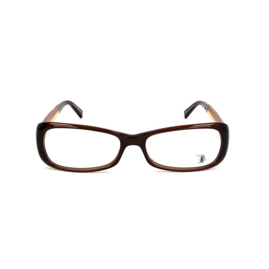 Front view of Tod's Brown Acetate Frames, model TO501204755 for women with measurements 55/16/135 mm. Stylish brown glasses made of acetate.