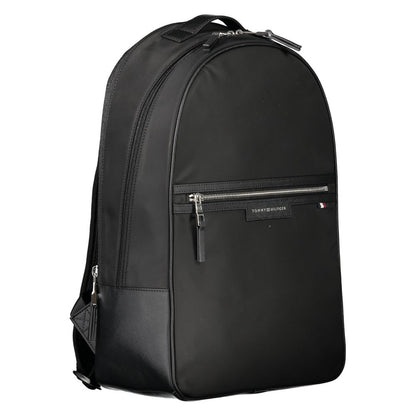 Tommy Hilfiger Black Polyester Men's Backpack
