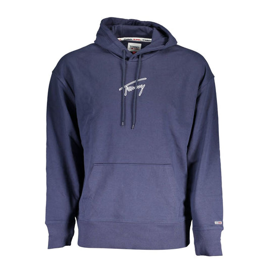 Tommy Hilfiger Blue Cotton Men's Hoodie Sweatshirt