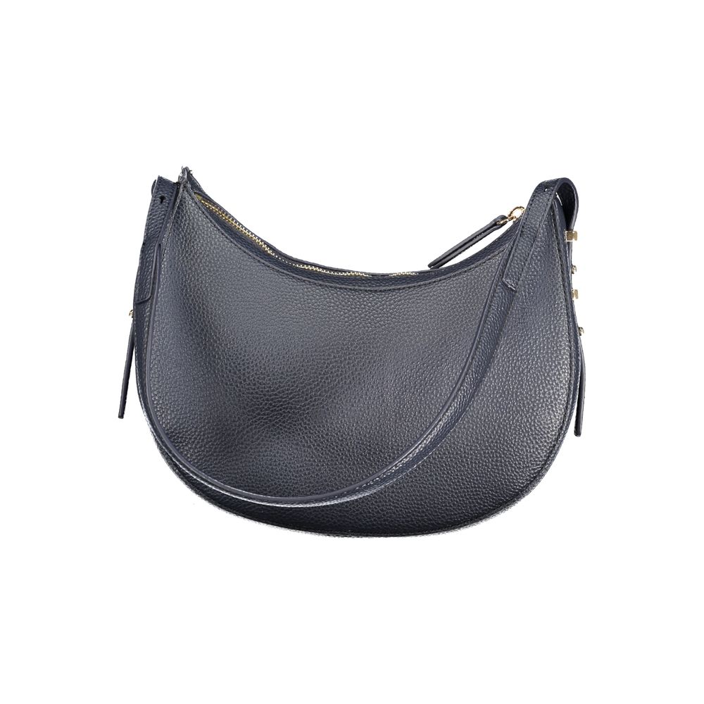 Alt Tag: Tommy Hilfiger Blue Polyethylene Women Handbag with adjustable shoulder strap and iconic design.