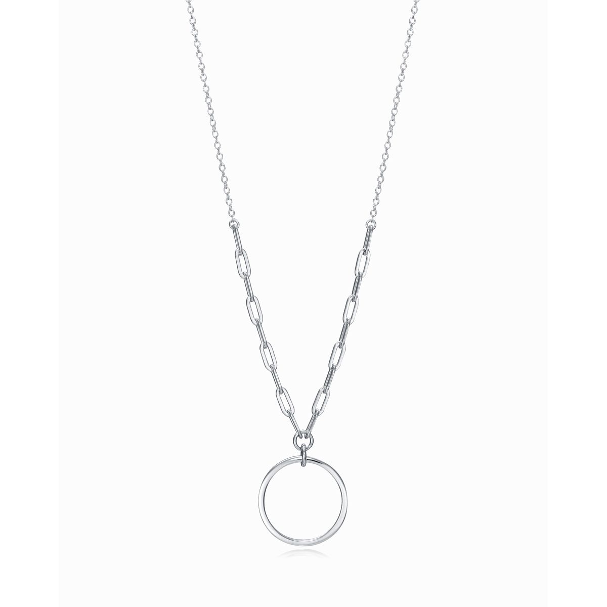 VICEROY JEWELS Mod. 13053C000-00 silver necklace for ladies with 925° silver chain and circular pendant, elegant and stylish design.