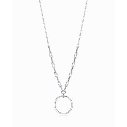 VICEROY JEWELS Mod. 13053C000-00 silver necklace for ladies with 925° silver chain and circular pendant, elegant and stylish design.
