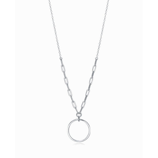 VICEROY JEWELS Mod. 13053C000-00 silver necklace for ladies with 925° silver chain and circular pendant, elegant and stylish design.