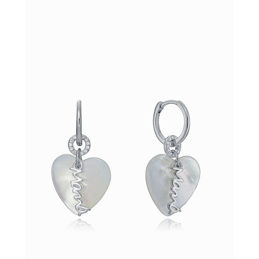VICEROY JEWELS Mod. 13055E000-90 silver earrings for women in official box, heart design, crafted from Silver 925°.