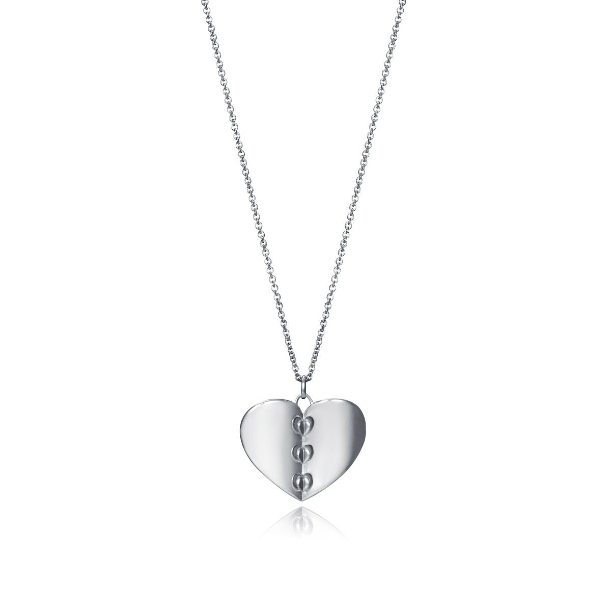 VICEROY JEWELS Mod. 61065C100-36: Silver 925° lady's necklace with heart pendant, quartz analog, mineral dial, 3 ATM water resistance.