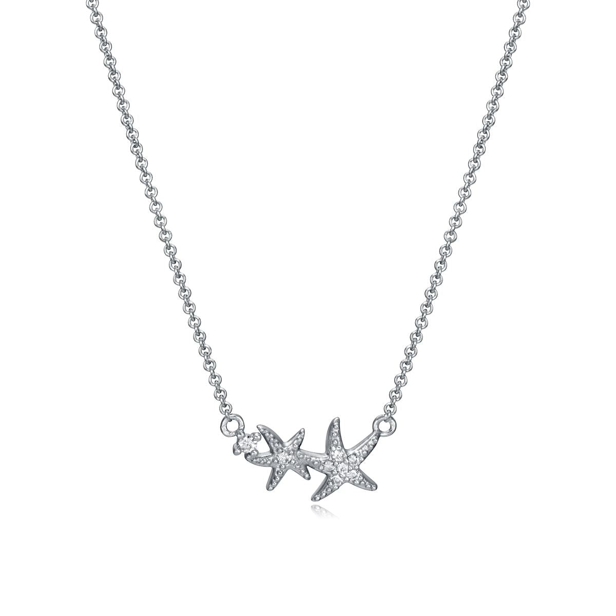 VICEROY JEWELS Mod. 61074C000-38 ladies' necklace in silver with starfish accents, quartz movement, perfect gift in official packaging.