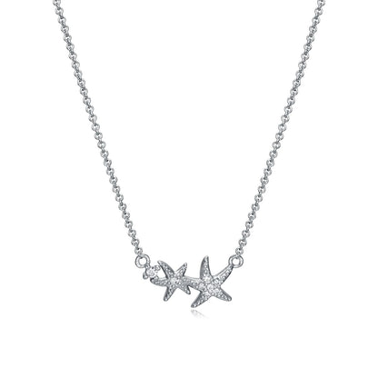 VICEROY JEWELS Mod. 61074C000-38 ladies' necklace in silver with starfish accents, quartz movement, perfect gift in official packaging.
