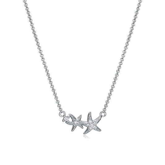 VICEROY JEWELS Mod. 61074C000-38 ladies' necklace in silver with starfish accents, quartz movement, perfect gift in official packaging.
