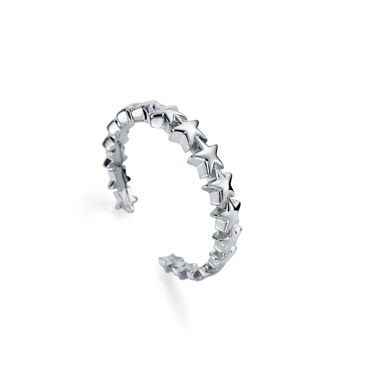 VICEROY JEWELS Mod. 61075A013-00 lady's ring in Silver 925° with star design, quartz movement, 3 ATM water resistance.