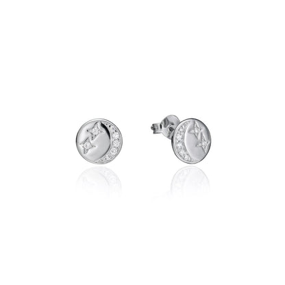 VICEROY JEWELS Mod. 71059E000-30 silver earrings with star and moon design, suitable for ladies, shown in official packaging.