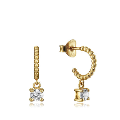 VICEROY JEWELS Mod. 7125E100-38 lady's gold earrings in silver 925° with quartz, calendar function, 5 ATM water resistance.