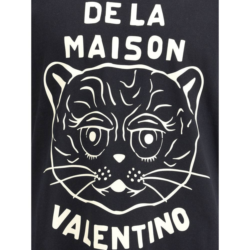 Valentino Black Cotton T-Shirt
