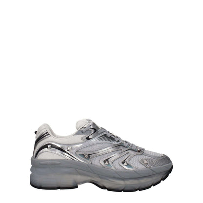 Valentino Garavani Gray Fabric Athletic Sneakers