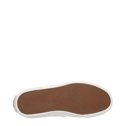 Sole view of Valentino Garavani White Leather Slip-On Loafers showing rubber sole, round toe, and casual style features.