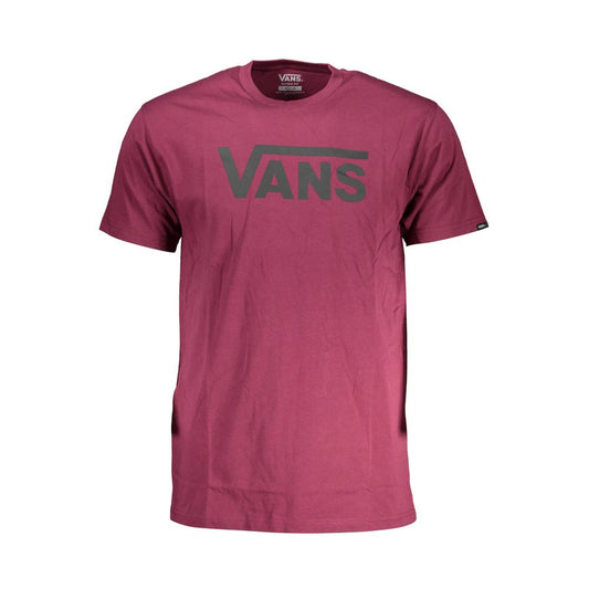 Vans Purple Cotton Men T-Shirt featuring bold logo and classic fit for casual style.
