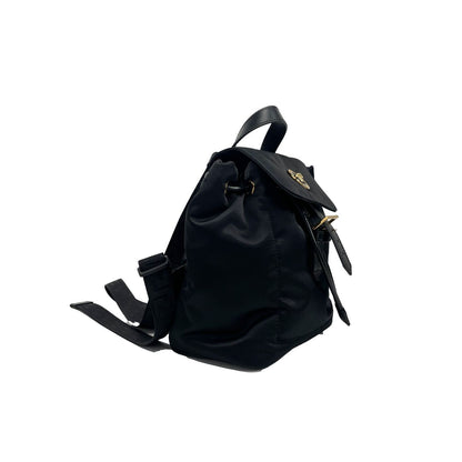 Versace Mini Nylon Medusa Drawstring Backpack Bag