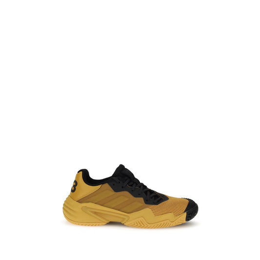 Y-3 Yellow Rubber Athletic Sneakers with breathable mesh and Adiwear outsole for superior grip and lightweight cushioning.