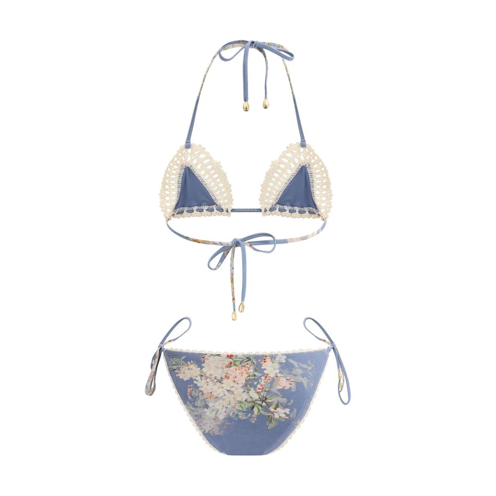 Zimmermann Light Blue Polyamide Bikini