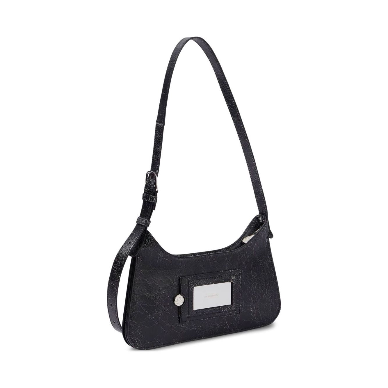 Front view with bag zipped and handles upright.