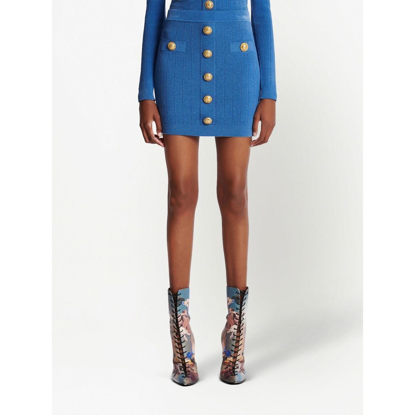 Balmain Skirts Blue