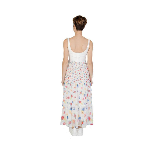 Desigual White Polyester Dress