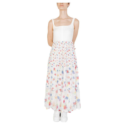Desigual White Polyester Dress
