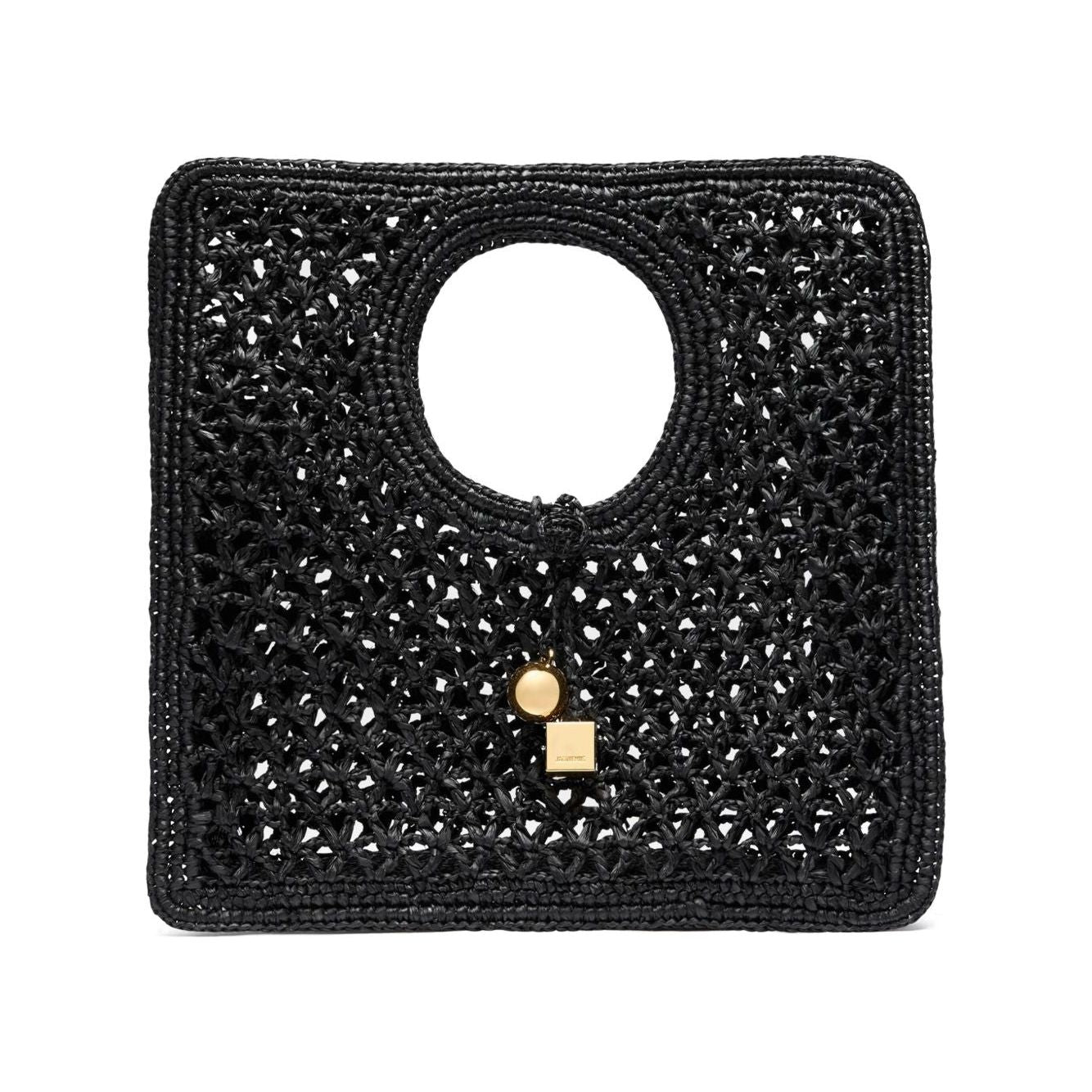 Front view with bag zipped and handles upright.