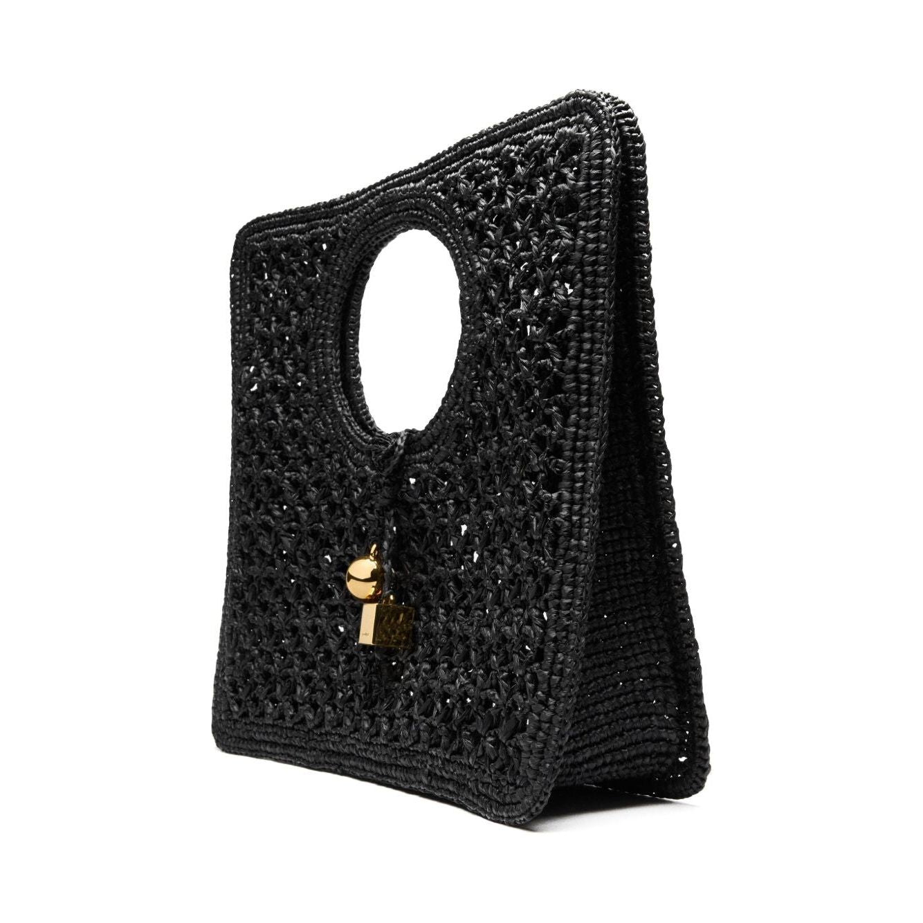 Front view with bag zipped and handles upright.
