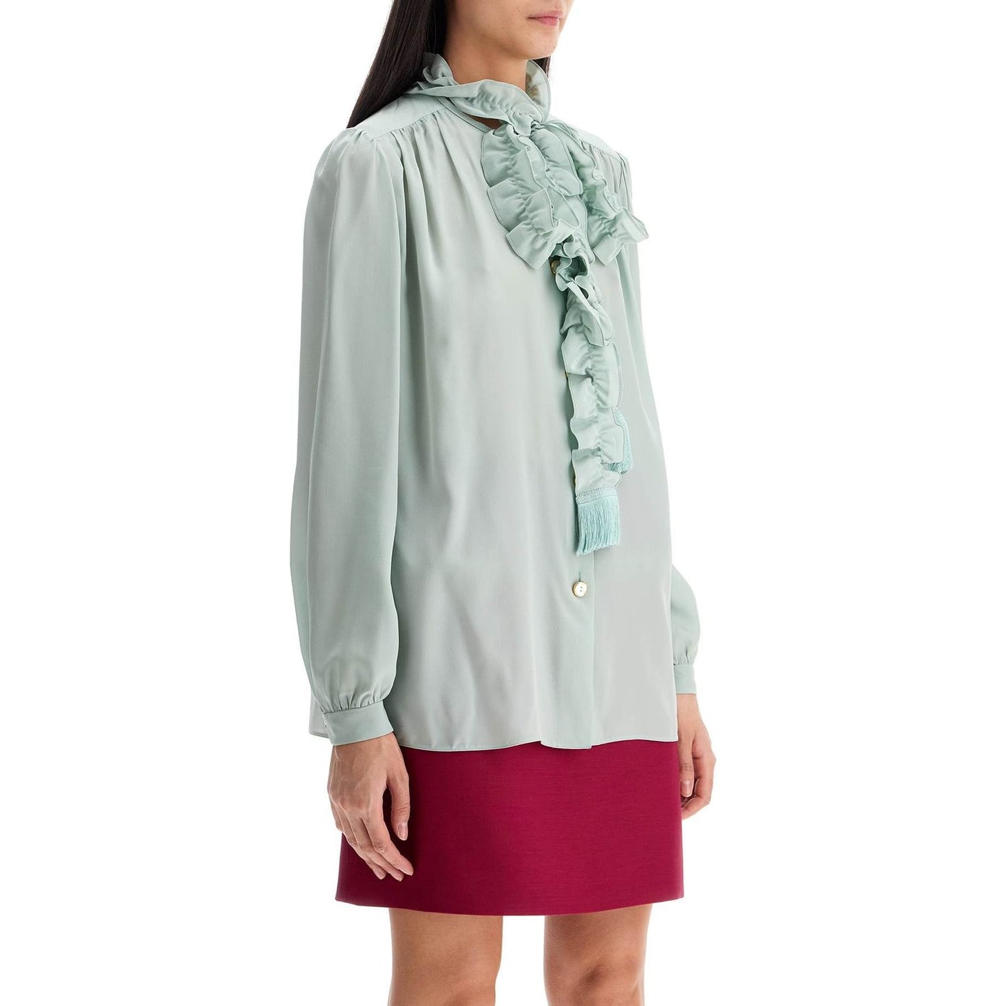 Valentino Garavani silk blouse with bow detail